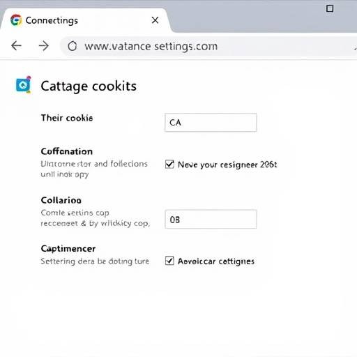 Capture d'écran des paramètres de cookies dans un navigateur web